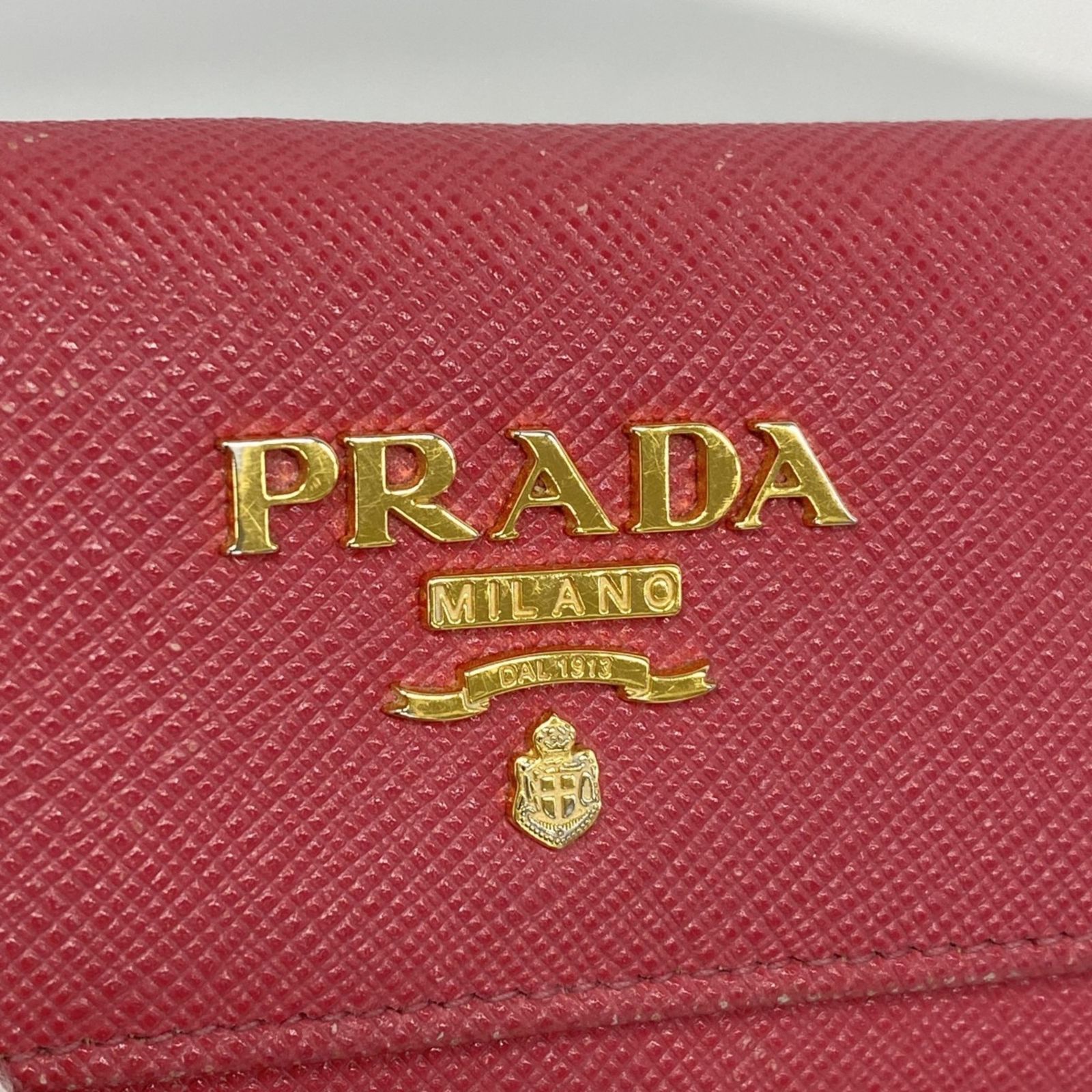  プラダ Prada キーケース サフィアーノ レザー ピンク レディース キーケース 小物
