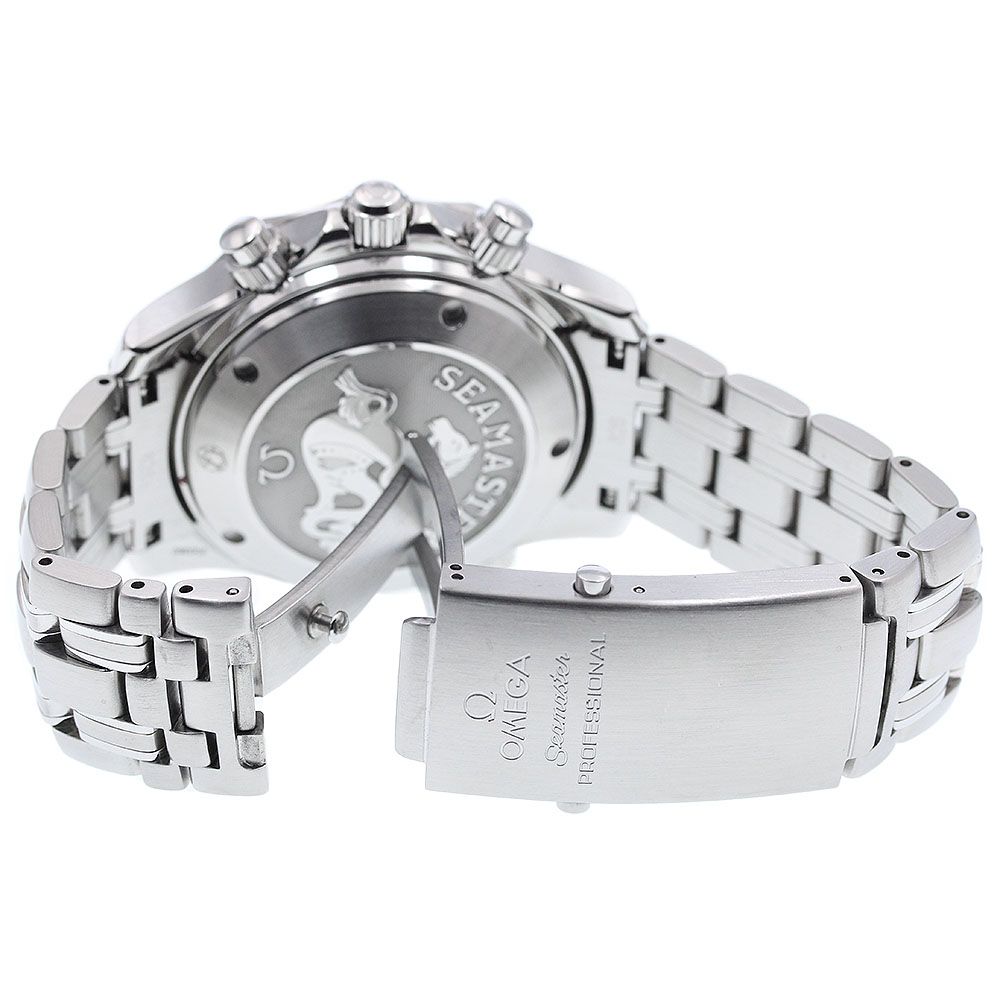  オメガ OMEGA 2225 80 シーマスター300 デイト クロノグラフ 自動巻き メンズ 箱 保証書付き_920252 懐中時計 腕時計(アナログ)