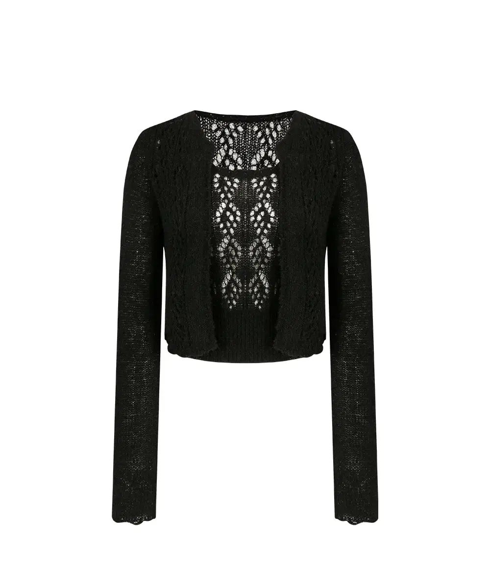 ラベルルブラン リー ニット セット ブラック