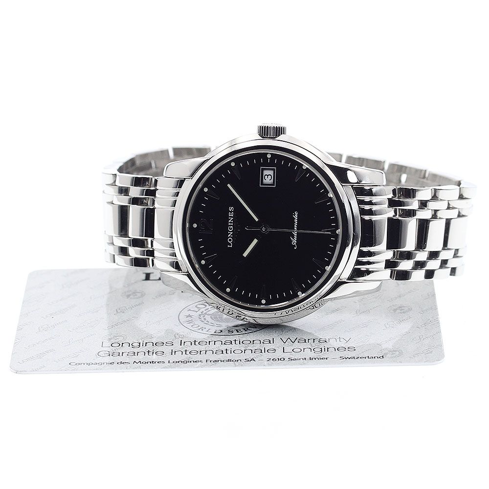 ロンジン L 2 763 4 サンティミエ デイト 自動巻き メンズ 保証書付き_920871