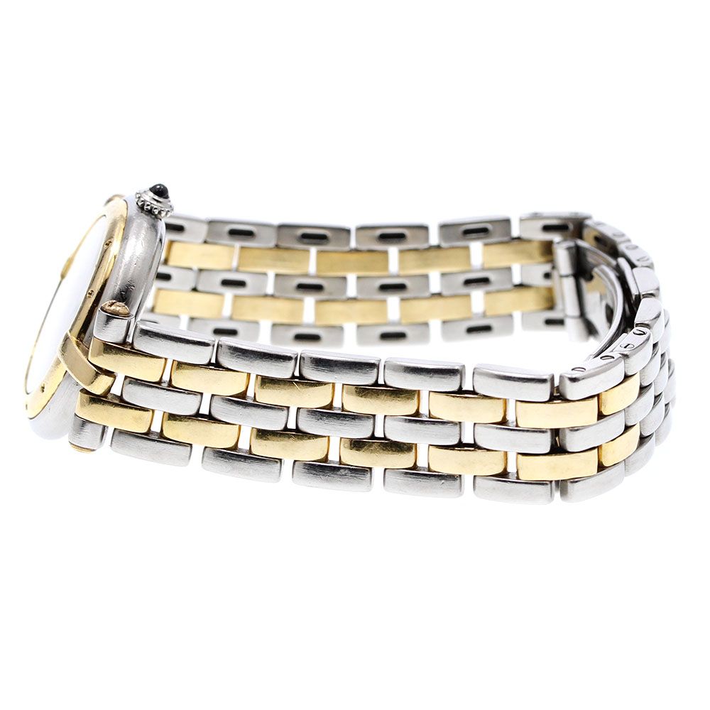 カルティエ CARTIER パンテールSM ラウンド 2ロウ クォーツ レディース