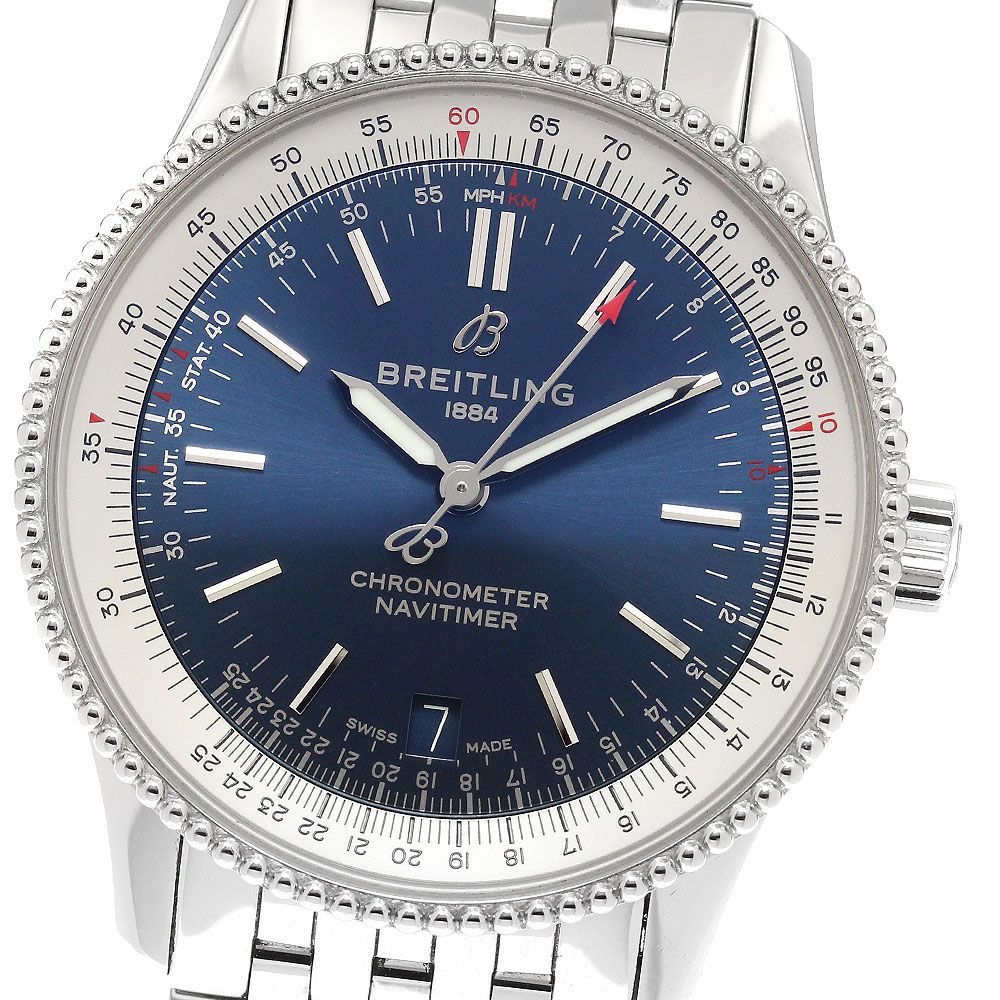 ブライトリング A 17325 ナビタイマー デイト 自動巻き メンズ 保証書付き_921874