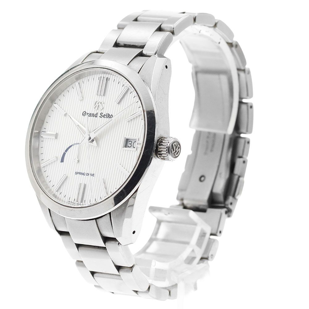 セイコー SEIKO 9 R 65 0 CJ SBGA 347 グランドセイコー デイト スプリングドライブ メンズ_896572