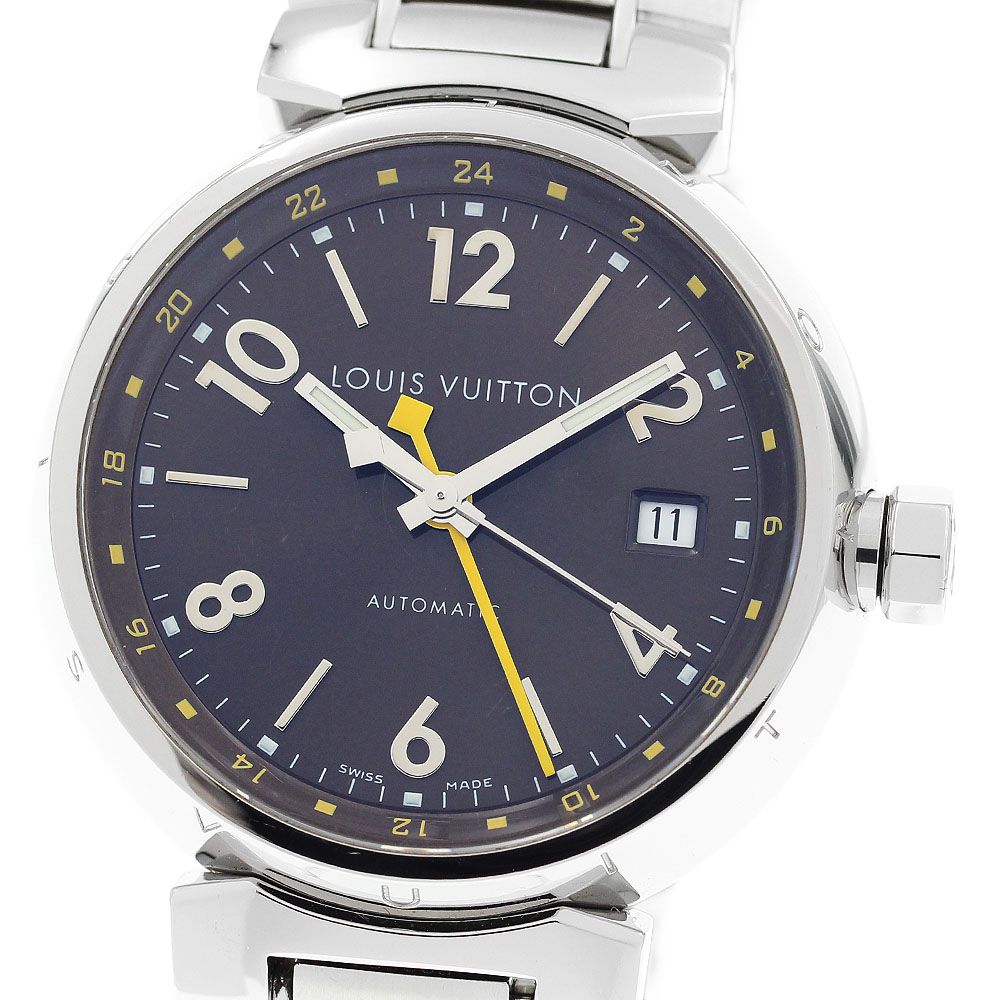ルイ ヴィトン LOUIS VUITTON Q 1131 タンブール GMT デイト 自動巻き メンズ _920483