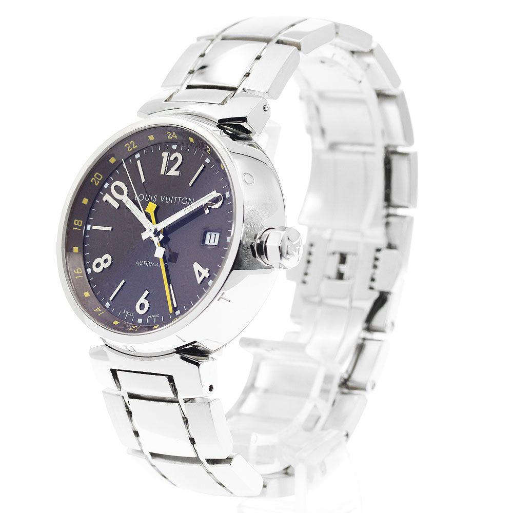 ルイ ヴィトン LOUIS VUITTON Q 1131 タンブール GMT デイト 自動巻き メンズ _920483