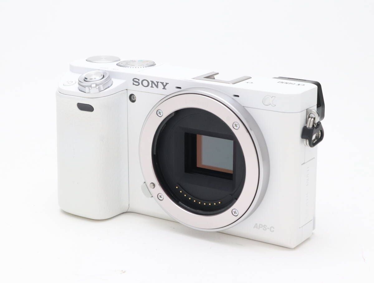 B (並品) SONY ソニー α6000 ホワイト E PZ 16-50mm F3.5-5.6 OSS