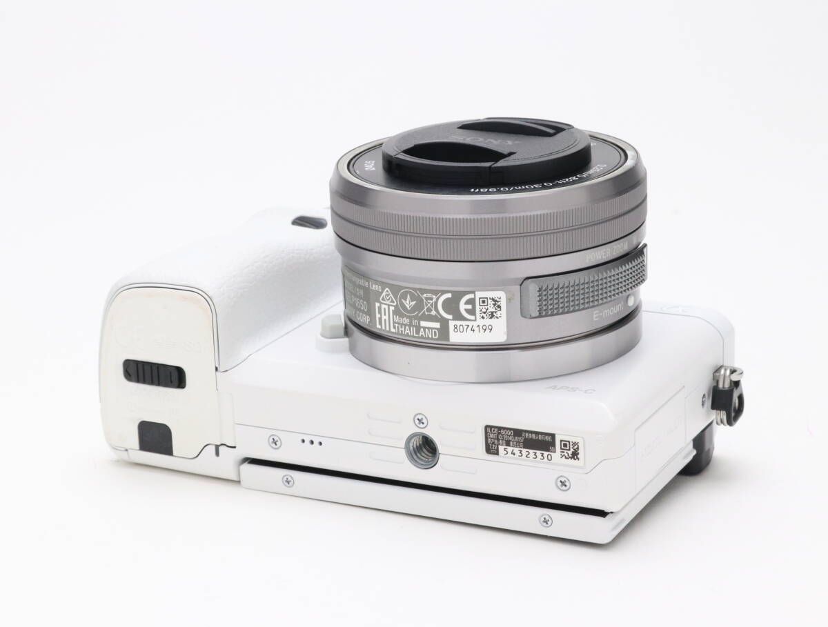 B (並品) SONY ソニー α6000 ホワイト E PZ 16-50mm F3.5-5.6 OSS
