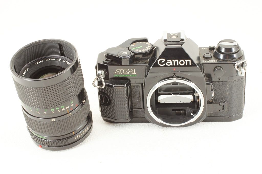 ジャンク Canon キヤノン AE-1 PROGRAM FD 35-70/4 フィルム 一眼レフ