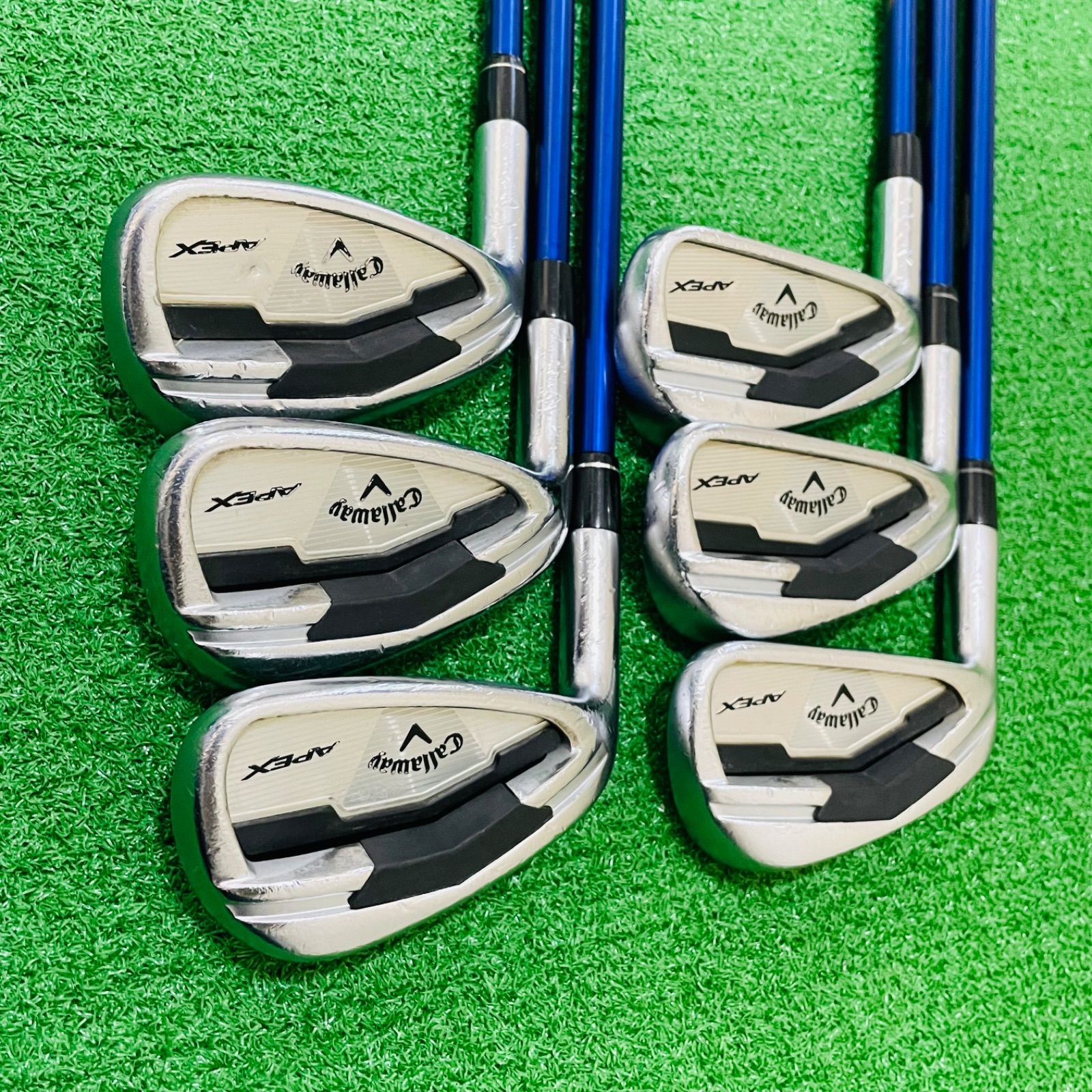 左利き　キャロウェイ　レフティ　ゴルフセット　　ゴルフ一式　左用　クラブセット Callaway APEX メンズ レフティ 左利き ゴルフクラブ6本セット