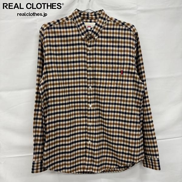 Supreme Aquascutum シュプリーム アクアスキュータム 16 AW Club Check Flannel Shirt チェック フランネルシャツ 長袖 L