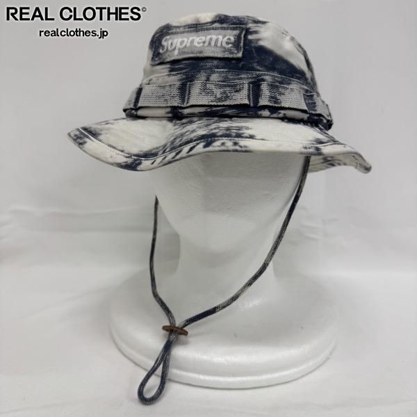 Supreme シュプリーム 24 SS Bleached Chino Boonie ブリーチド チノ ブーニー バケットハット 帽子 ネイビー