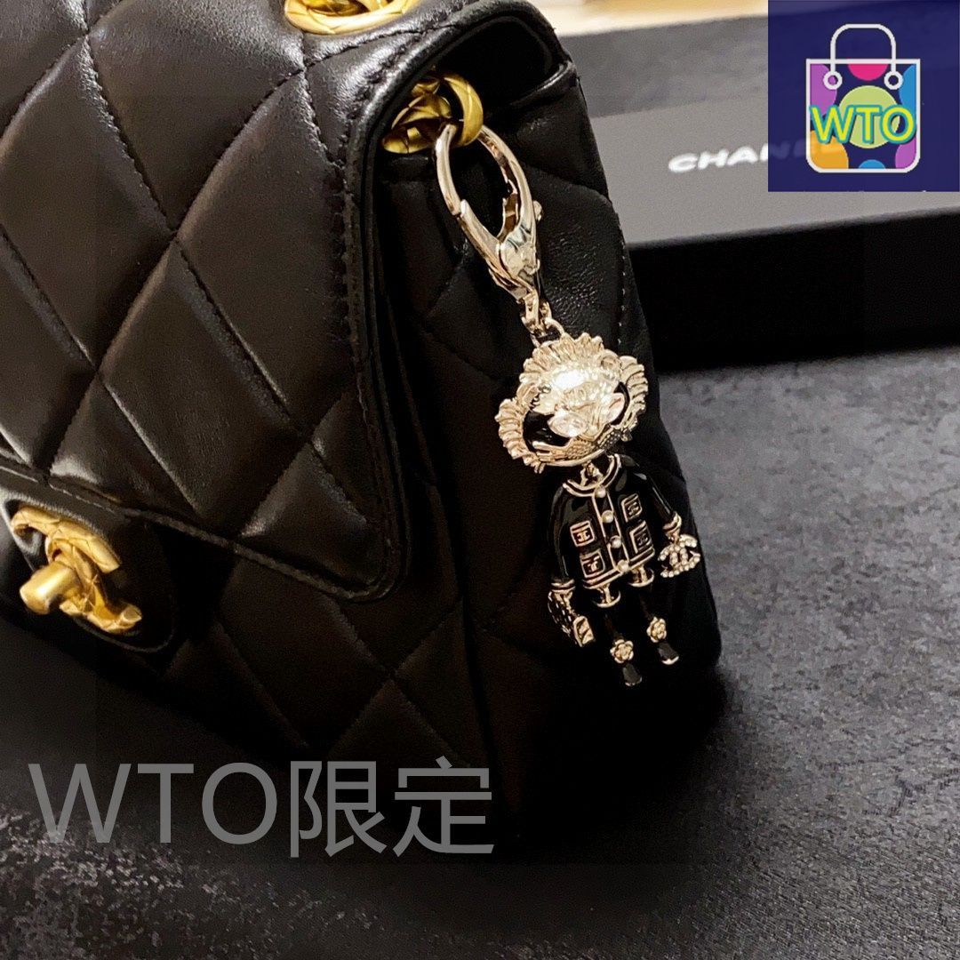 今日特価】Chanel 水鑽入り ライオンデザイン バッグアクセサリー