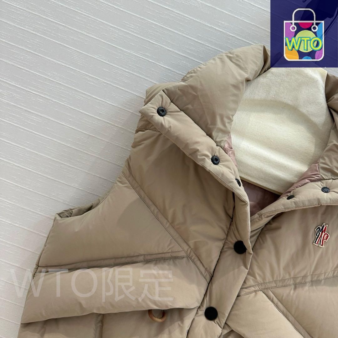 MONCLER ベージュ ダウンベスト｜本日限定特価｜新品未使用 - メルカリ