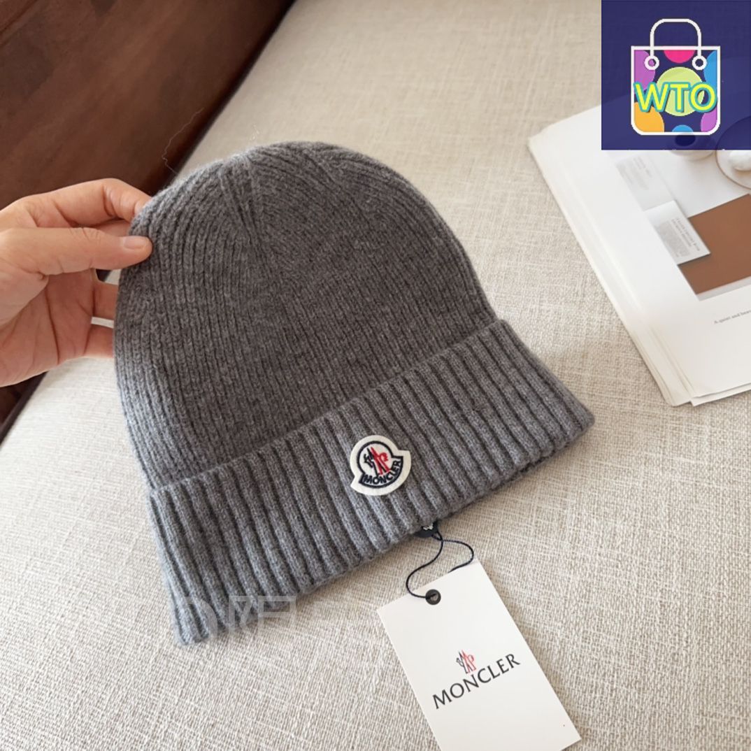 モンクレー　MONCLER フリースキャップ MONCLERウールフリース帽子グレー｜本日限定特価｜新品未使用 - メルカリ