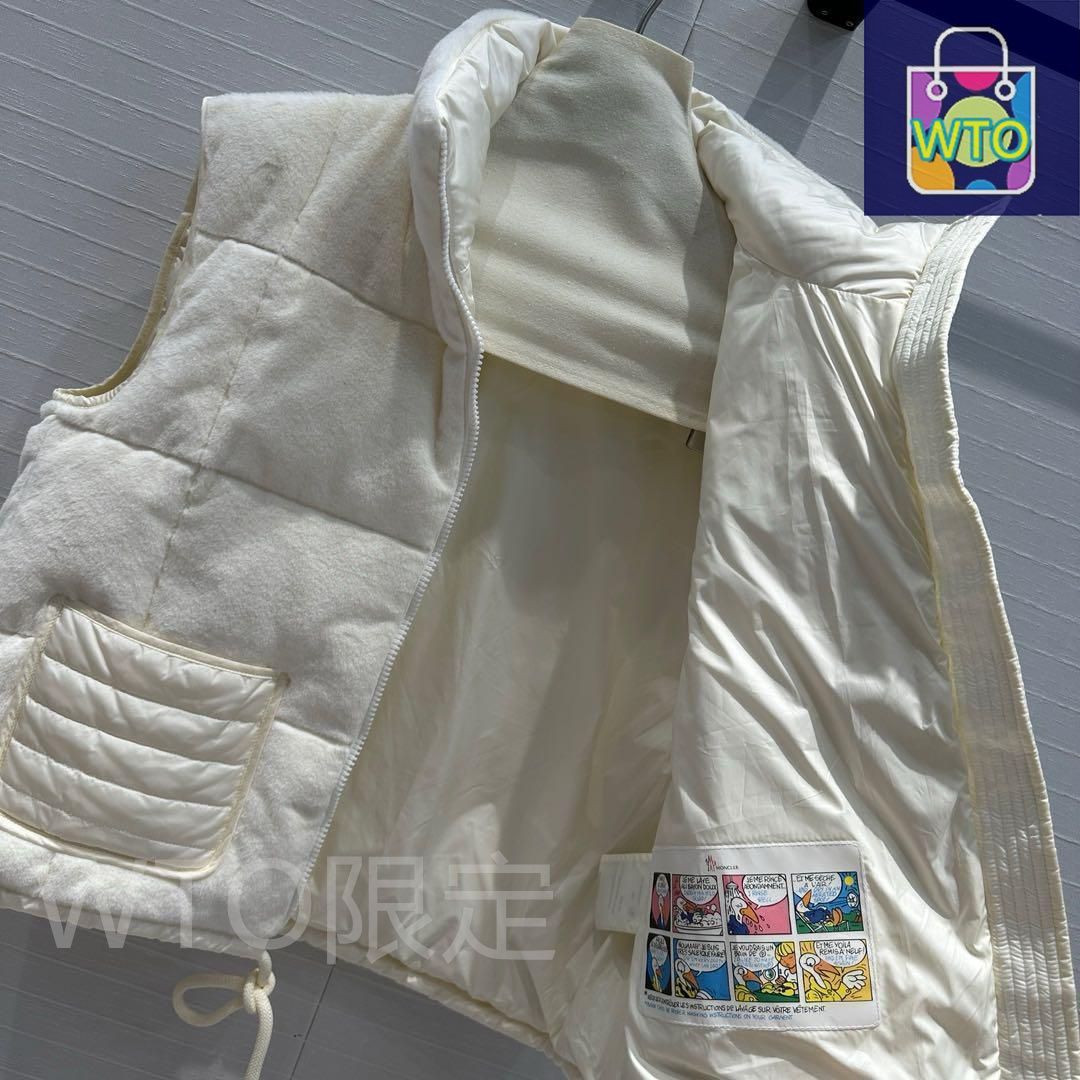 Moncler ホワイト ダウンベスト レディース｜本日限定特価｜新品未使用