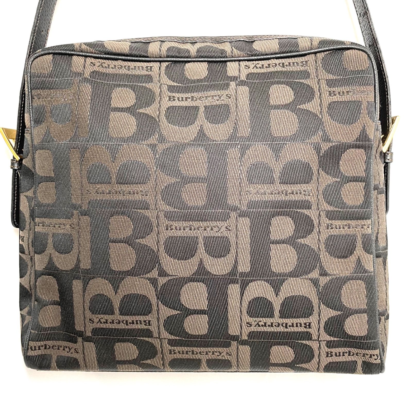 美品】 BURBERRY Burberrys バーバリー ショルダーバッグ キャンバス 