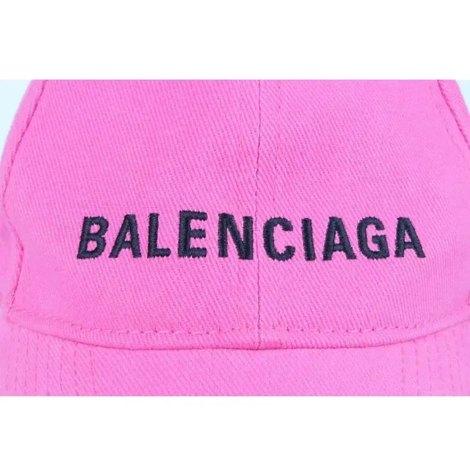 バレンシアガ 基本ロゴ 刺繍 ベースボールキャップ ピンク L(58
