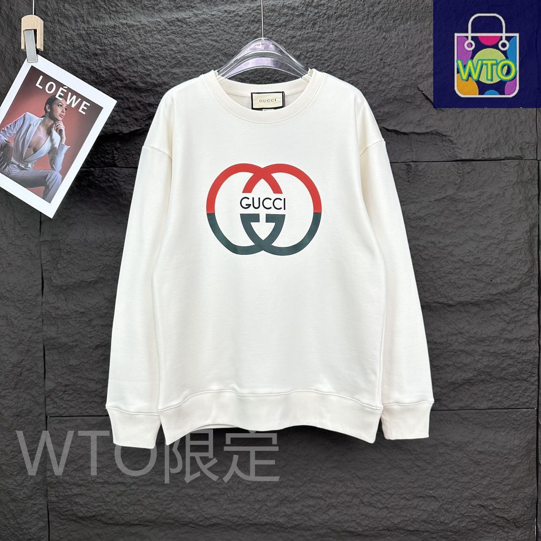 GUCCI 2025新作 ロゴプリント クルーネックスウェット [本日特価|新品