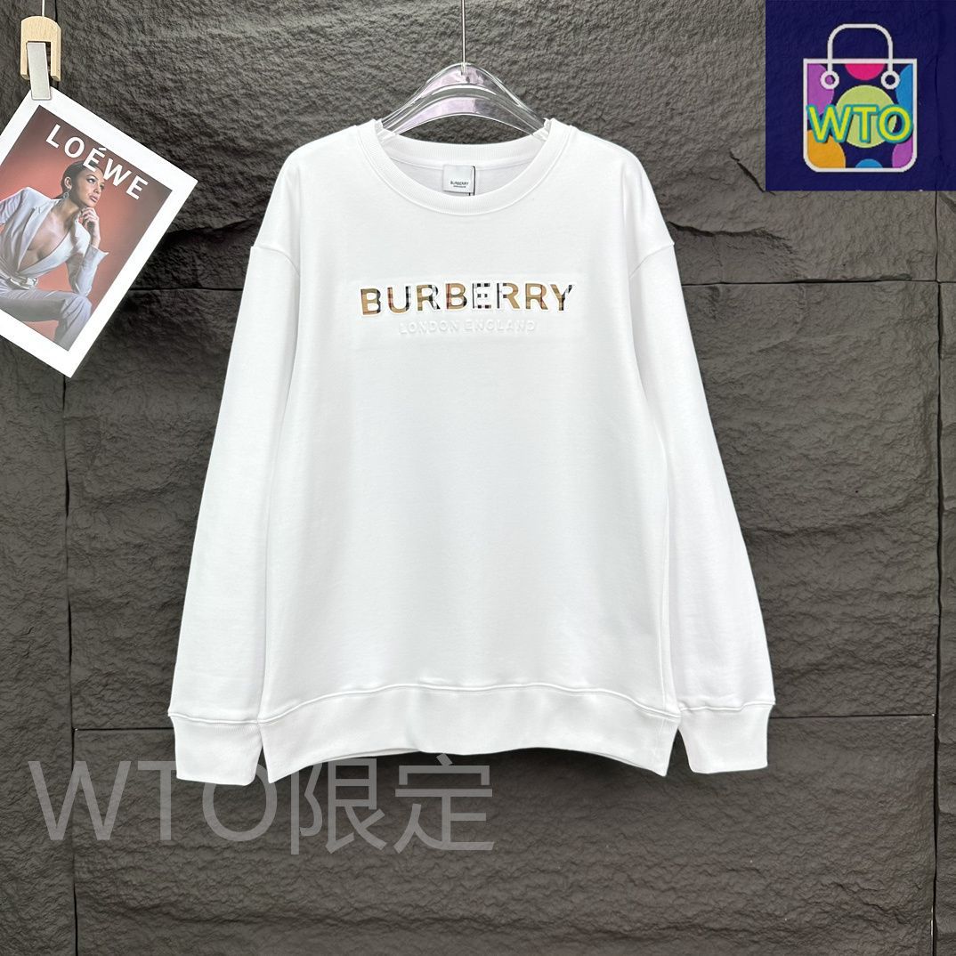 BURBERRY パッチロゴ クルーネックスウェット
