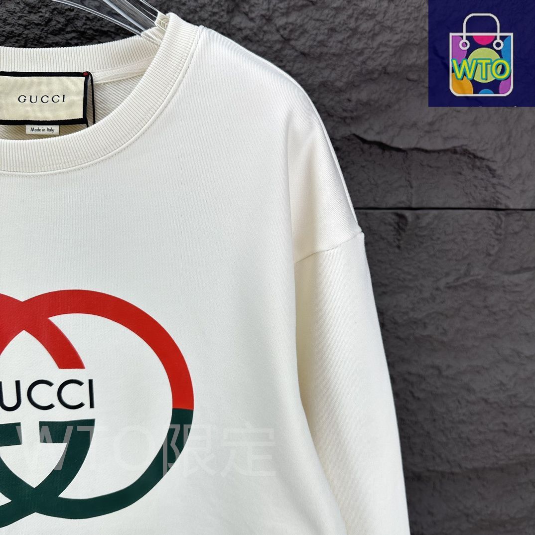 GUCCI 2025新作 ロゴプリント クルーネックスウェット [本日特価|新品