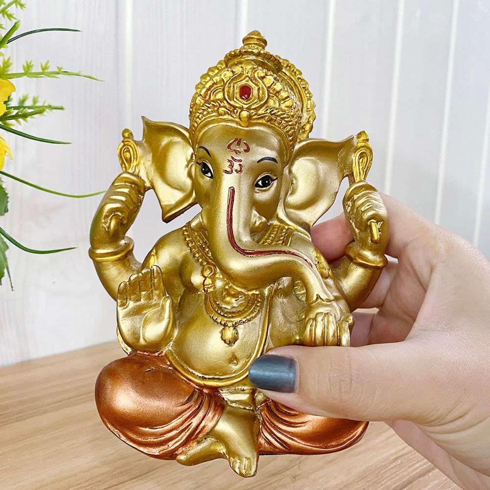 インテリア小物 ヒンズー教神ガネーシャ神像 - インドの象の