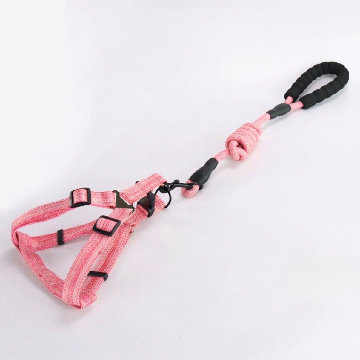 ピンク ハーネスとリードセット 犬用 猫用 M ハーネス リードセット