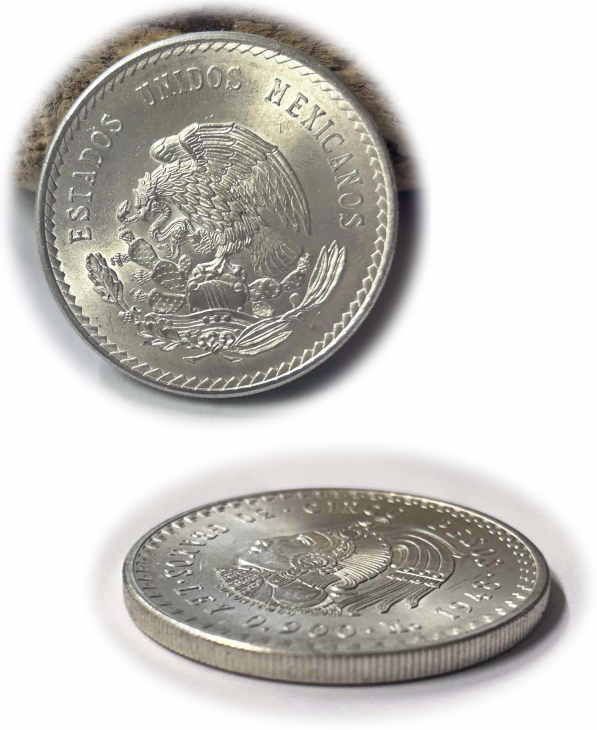 coin-62 メキシコ 5ペソ銀貨 1948年 クアウテモック王 コイン 【銀90