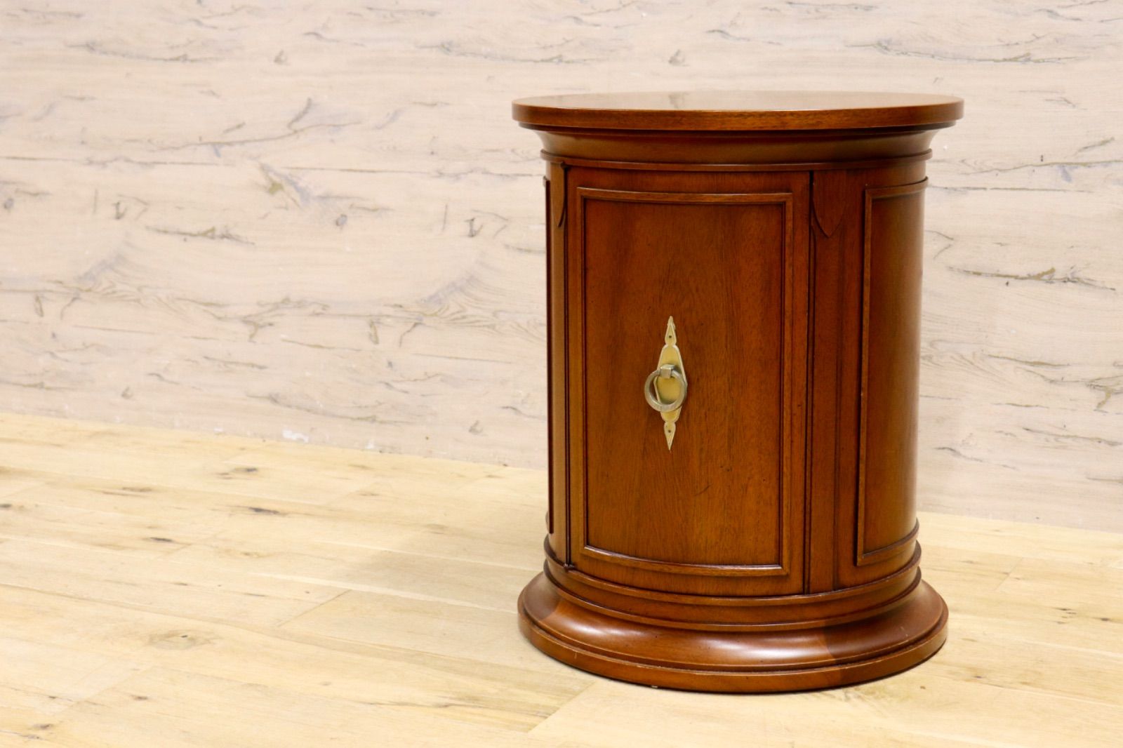 r983r103 アメリカ最高峰家具 ドレクセルヘリテイジ ドラムテーブル GMIK668A○DREXEL HERITAGE / ドレクセルヘリテイジ TRIUNE トライユン