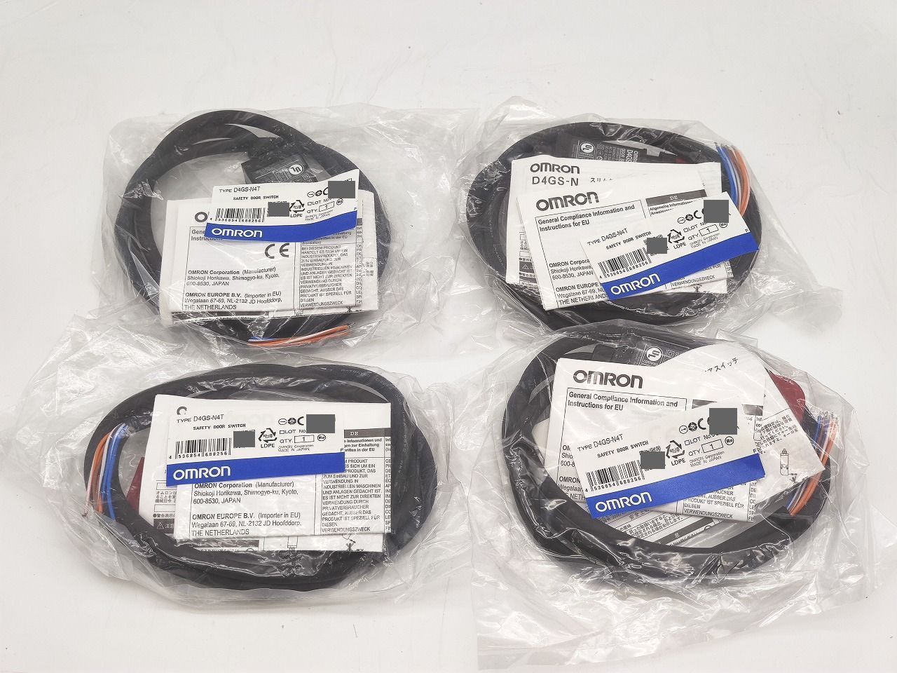 インボイス対応 4点セット オムロン OMRON D 4 GS N T