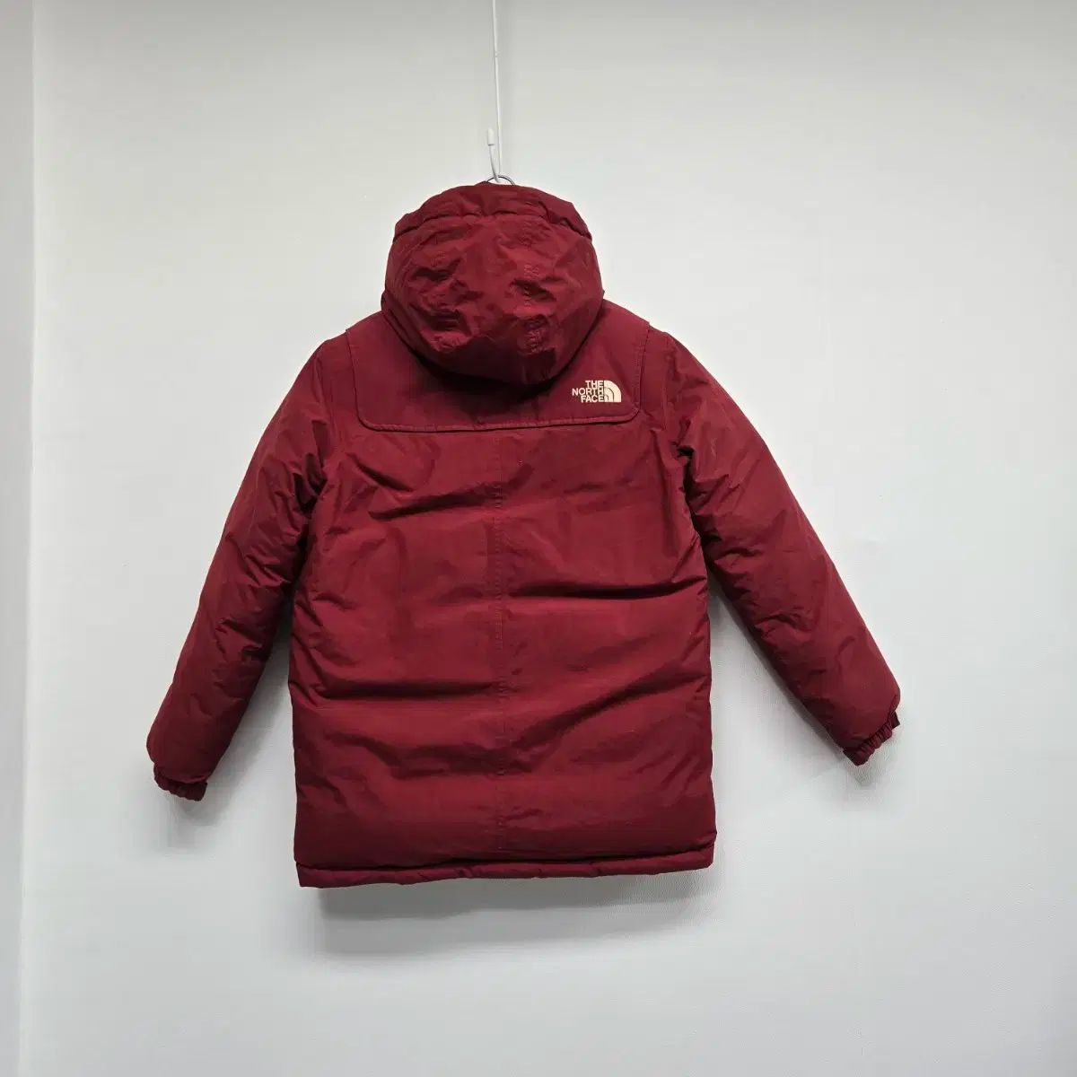 0078 THE NORTH FACE ザノースフェイス ダブル ダウン ワイン色 トグルボタン グースダウン 140