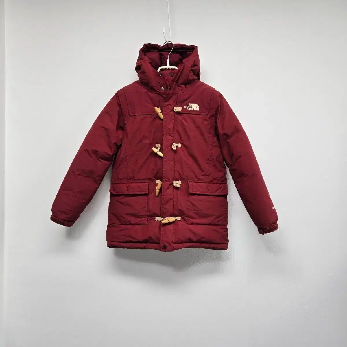 0078 THE NORTH FACE ザノースフェイス ダブル ダウン ワイン色 トグルボタン グースダウン 140