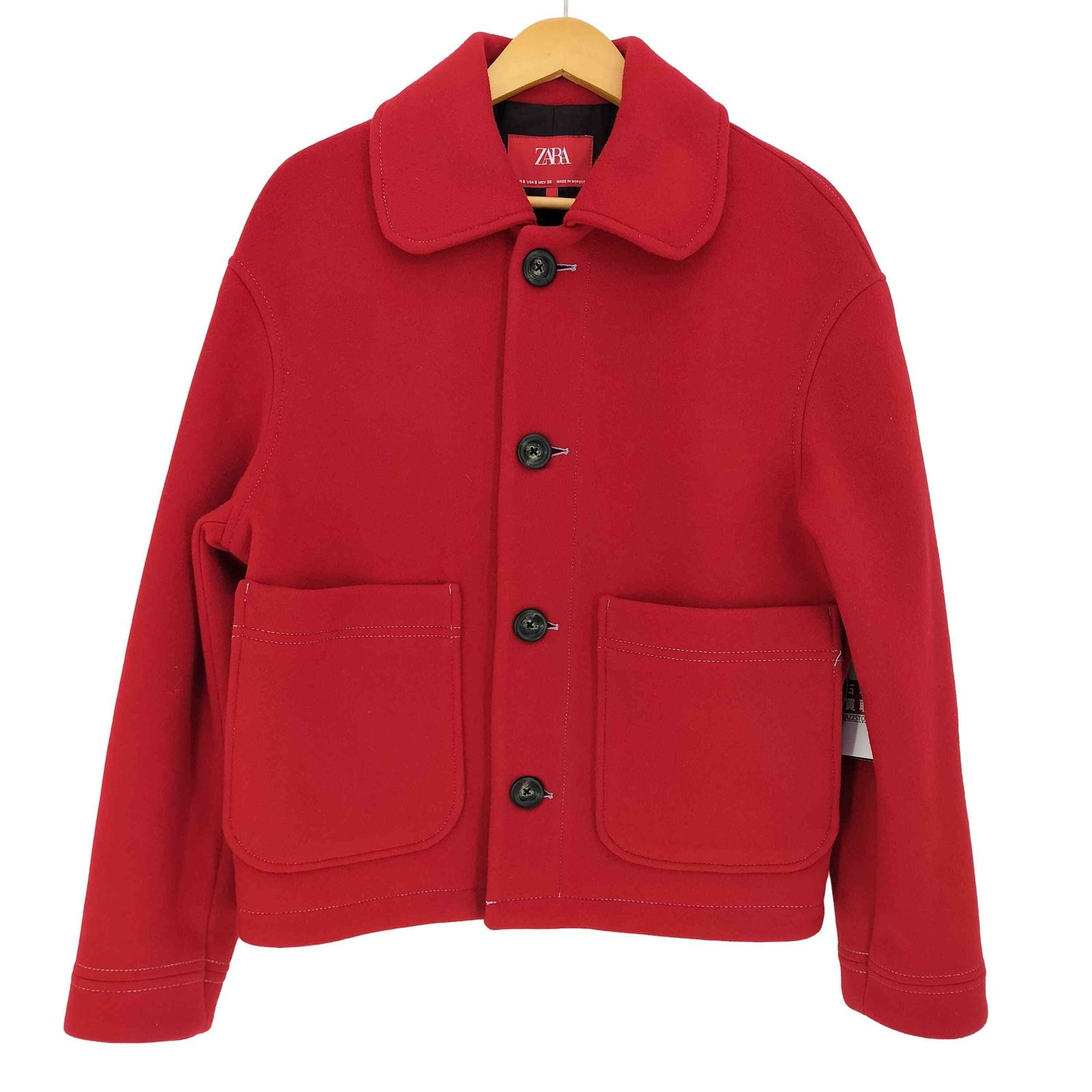 ザラ ZARA ×Harry Lambert 24aw ステッチ ウール ジャケット メンズ