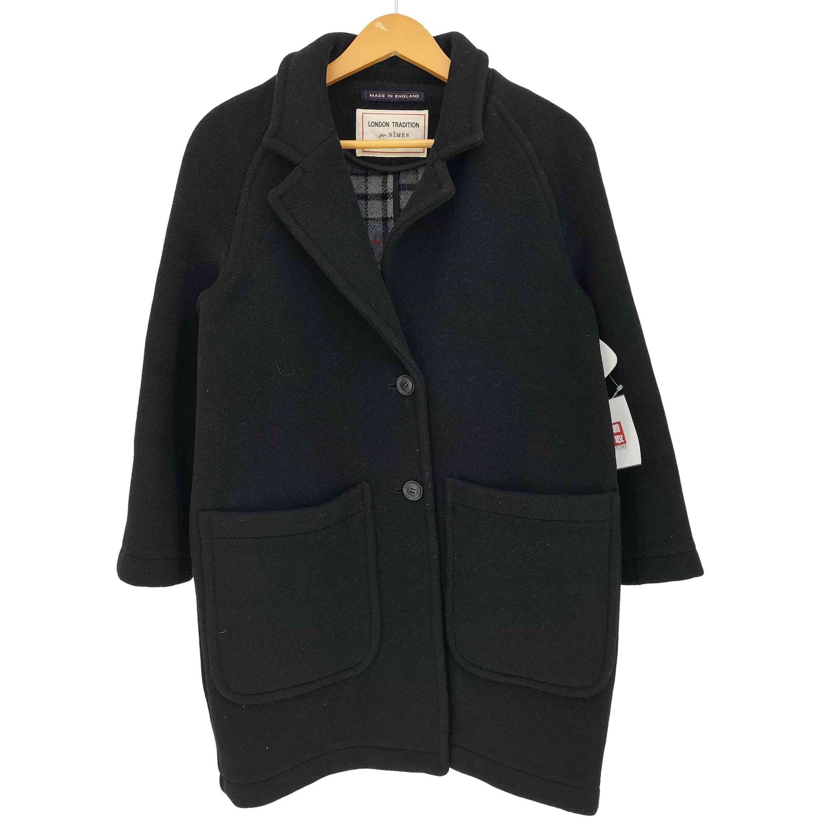 ロンドントラディション LONDON TRADITION 裏地チェック ミドル丈