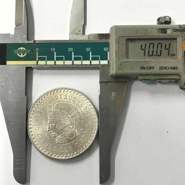 coin-65 メキシコ 5ペソ銀貨 1948年 クアウテモック王 コイン 【銀90