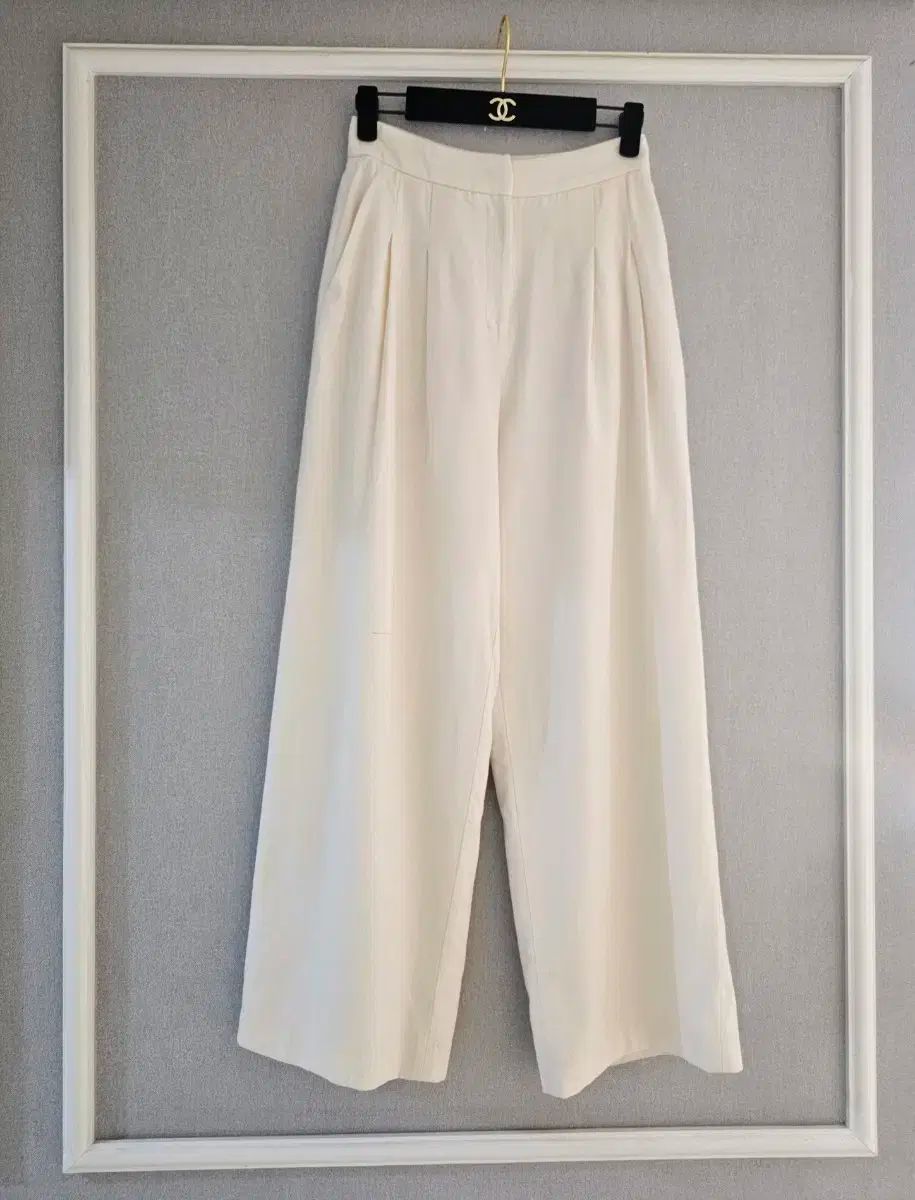 ランバン _ ツータック ワイドフィット パンツ 44