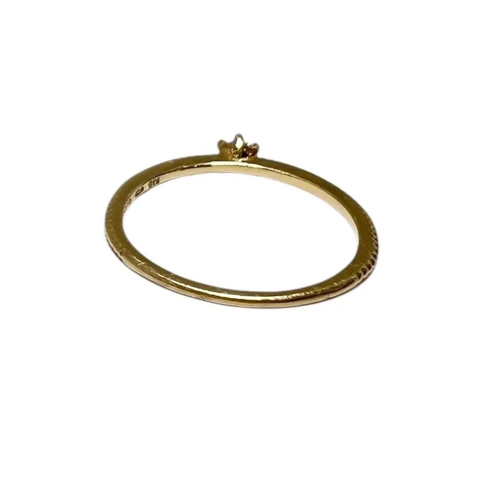 ete セール中 ピンキーリング 約3号 K18 0.69g D0.03ct