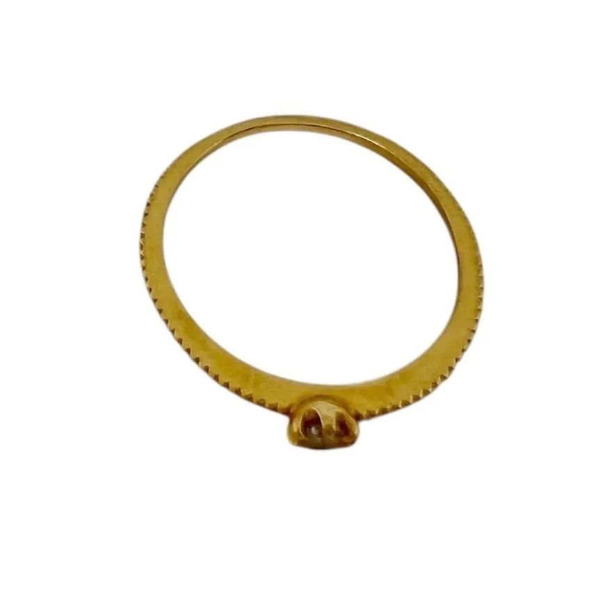 ete セール中 ピンキーリング 約3号 K18 0.69g D0.03ct