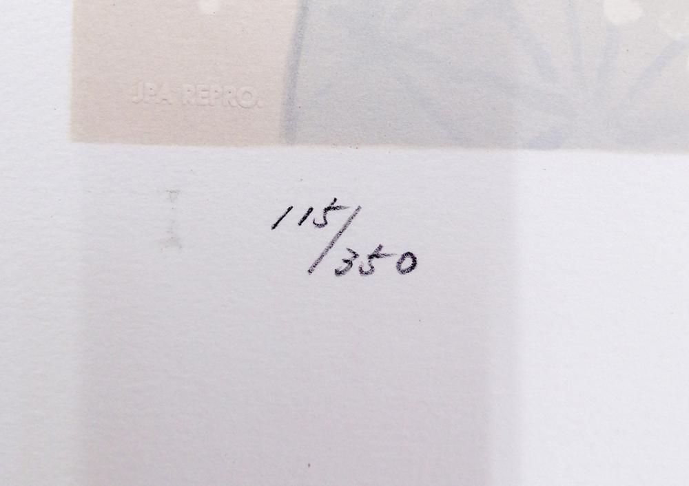 真作】【WISH】伊東深水「雪」リトグラフ 約8号 証明シール 〇美人画