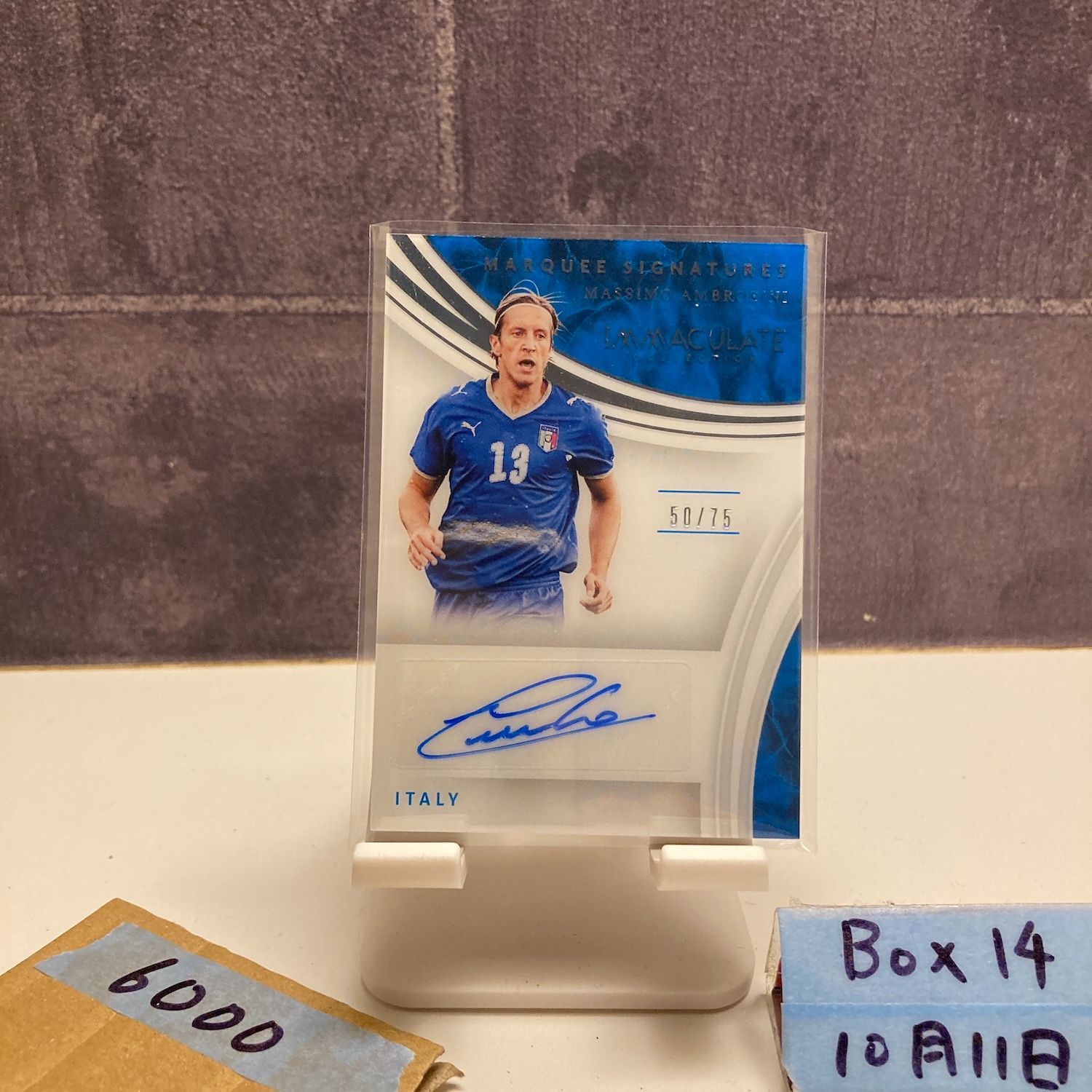 2017 Panini Immaculate Collection Massimo Ambrosini 50/75 直筆