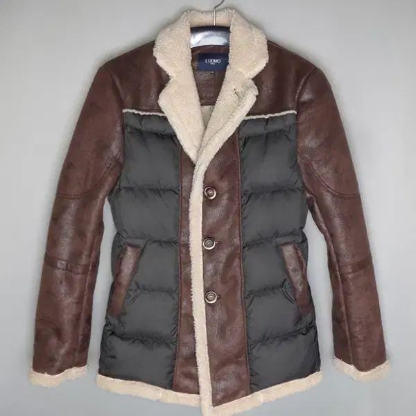 ウール メンズ95 人造ムートンダウンハーフコートジャケット ダルスンヴィンテージ143