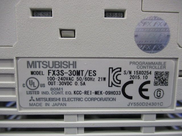 基本ユニット FX 3 S-30 MT ES