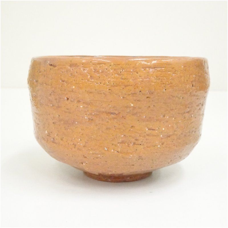 大樋焼 撫山窯 伊豆蔵正次造 赤窯変茶碗（共箱） 茶道 抹茶 おしゃれ