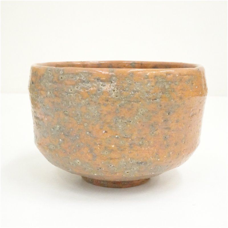 大樋焼 撫山窯 伊豆蔵正次造 赤窯変茶碗（共箱） 茶道 抹茶 おしゃれ