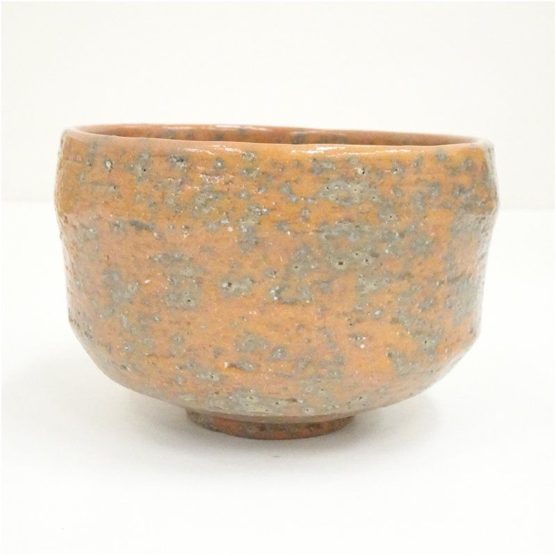 大樋焼 撫山窯 伊豆蔵正次造 赤窯変茶碗（共箱） 茶道 抹茶 おしゃれ