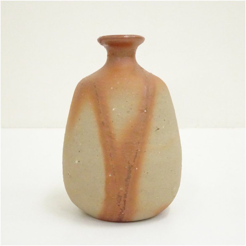 備前焼 人間国宝 伊勢崎淳造 徳利（共箱） 酒器 おしゃれ かわいい 酒