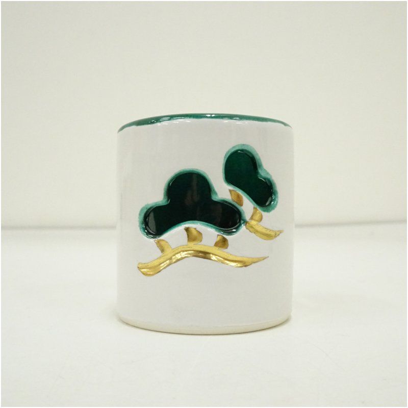 萬古焼 加賀瑞山造 松透蓋置（共箱） 蓋置き 茶道 道具 茶道具