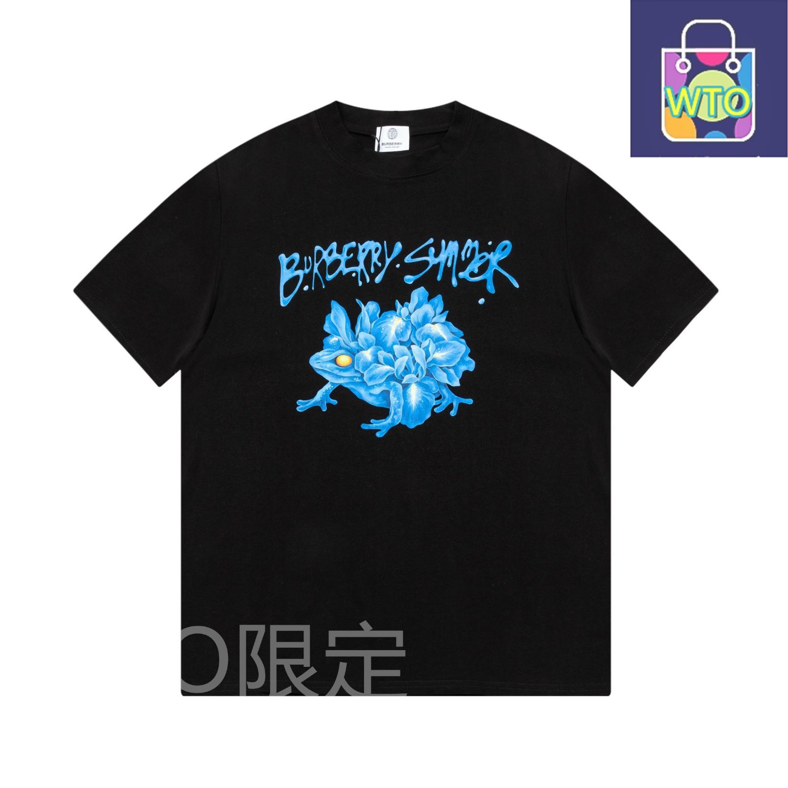 本日限定特価】Burberry フロッグロゴ クルーネックTシャツ - 2色展開