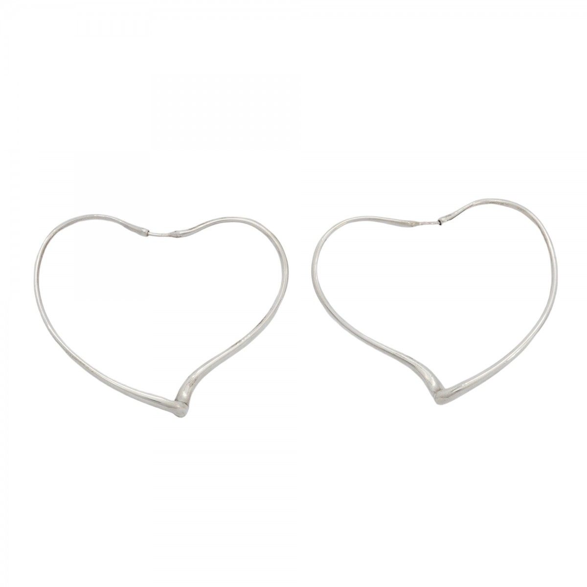 5job0408】ティファニー ピアス オープンハート フープ シルバー925