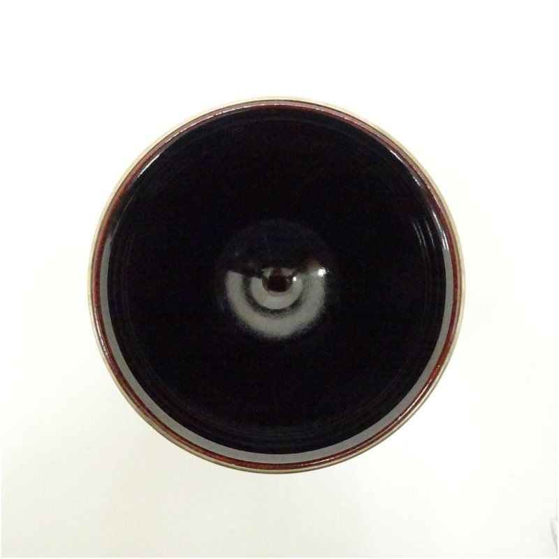 京焼 万代草山造 覆輪付天目茶碗 茶道 抹茶 おしゃれ 抹茶茶碗 抹茶碗