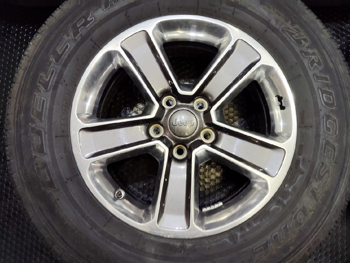 BS DUELER H T 255 70 R 18 夏タイヤ 5本 Jeep JLラングラー ホイール 18インチ 7 44 45 バリ溝 スペア付 KTS 331